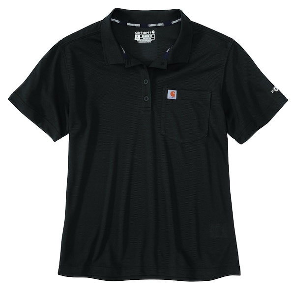 Carhartt Men's TK5293 M Force Rlxd Fit LW SS Pkt Polo Short Sleeve Relaxed Black TK5293-M / 105293-N042XLTLL - main